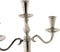 Kroonkandelaar DKD Home Decor 30 x 12 x 46 cm Zilverkleurig Aluminium Acryl Verchroomd