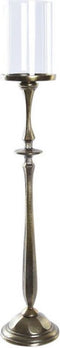 Kroonkandelaar DKD Home Decor Kristal Gouden Aluminium (13 x 13 x 71 cm)