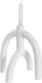 Kroonkandelaar DKD Home Decor Scandi 21,5 x 21,5 x 23 cm Wit Hars