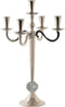 Kroonkandelaar DKD Home Decor Zilverkleurig Acryl Aluminium Verchroomd 30 x 30 x 47 cm