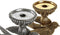 Kroonkandelaar DKD Home Decor Ziverachtig Gouden Hars Fågel (16.6 x 11.6 x 24.5 cm) (2 pcs)