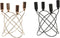 Kroonkandelaar DKD Home Decor Zwart Gouden Metaal (2 Stuks) (20 x 20 x 23 cm)