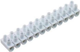 Kroonstrip 6 mm2 wit Kema 12 polen