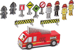 Krooom Speelset Brandweer 14-delig