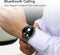 Krostming Smartwatch - Oproepfunctie & Gezondheidsmonitoring - IP67 Waterdicht - Inclusief Metalen & Siliconen Banden