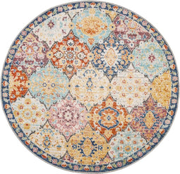 vidaXL - Vloerkleed - ARBIZU - binnen - en - buiten - vintage - stijl - Ø - 200 - cm