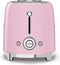 Smeg TSF02PKEU - Broodrooster - 1500W 2 sleuven 6 bruining-niveaus - Roze