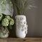 Riviera Maison Vaas Wit Aardewerk bloemenvaas - Rose hoge vaas met 3D bloemenprint
