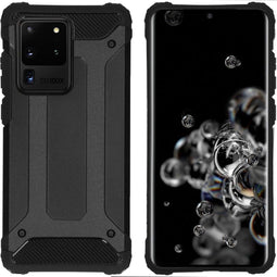iMoshion Hoesje Geschikt voor Samsung Galaxy S20 Ultra Hoesje - iMoshion Rugged Xtreme Backcover - Zwart