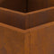 vidaXL - Vierkante - Vuurkorf - 60x60x30 - cm - Weerbestendig - Staal