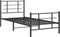 vidaXL - Bedframe - met - hoofd- - en - voeteneinde - metaal - zwart - 90x200 - cm