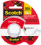 Plakband Scotch Crystal 600 19mmx25m transparant + afroller | 12 stuks