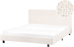 ALBI - Tweepersoonsbed - Off-white - 140 x 200 cm - Bouclé