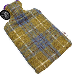 Kruik Mosterd Blauw - 2 liter - Harris tweed - Handgemaakt in Schotland - Caroline Wolfe Murray