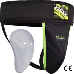 Kruisbeschermer met cup protector - Tok - Groin Guard - RDX Sports - CE gecertificeerd - Elastisch - Maat S