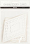 Kruissteken karton geometrisch afm 10-17 cm 230 gr wit 20stuks
