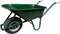 Kruiwagen Bouw 85L Groen m/metalen bak
