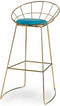 Kruk Blauw Gouden Ijzer 51 x 94 x 52 cm (2 Stuks)