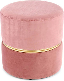 Kruk Cleopatra 625 Oud roze | Poef rond | Voetensteun