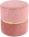 Kruk Cleopatra 625 Oud roze | Poef rond | Voetensteun
