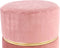 Kruk Cleopatra 625 Oud roze | Poef rond | Voetensteun