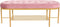Kruk DKD Home Decor 100 x 35 x 40 cm Roze Gouden Metaal