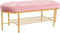 Kruk DKD Home Decor 100 x 35 x 40 cm Roze Gouden Metaal