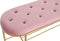 Kruk DKD Home Decor 100 x 35 x 40 cm Roze Gouden Metaal