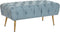 Kruk DKD Home Decor 103 x 46 x 42 cm Blauw Gouden Metaal