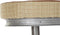 Kruk DKD Home Decor 44 x 41 x 82 cm Zilverkleurig Metaal Lichtbruin Rotan
