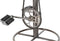 Kruk DKD Home Decor 44 x 41 x 82 cm Zilverkleurig Metaal Lichtbruin Rotan