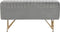 Kruk DKD Home Decor 90 x 31 x 47 cm Grijs Gouden Metaal