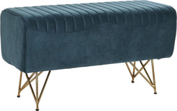 Kruk DKD Home Decor 90 x 31 x 47 cm Metaal Turkoois