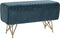 Kruk DKD Home Decor 90 x 31 x 47 cm Metaal Turkoois