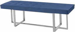 Kruk DKD Home Decor Blauw Polyester Staal (150 x 45 x 45 cm)