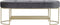 Kruk DKD Home Decor Grijs Gouden Metaal 120 x 40 x 45 cm
