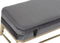 Kruk DKD Home Decor Grijs Gouden Metaal Fluweel (80 x 40 x 47 cm)
