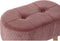 Kruk DKD Home Decor Natuurlijk Roze Hout Fluweel (60 x 35 x 36 cm)