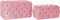 Kruk DKD Home Decor Roze Polyester Fluweel Hout MDF (88 x 53 x 47,76 cm)