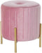 Kruk DKD Home Decor Roze Polyester Fluweel Hout MDF (88 x 53 x 47,76 cm)