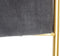 Kruk DKD Home Decor Schuim Grijs Gouden Metaal Polyester Fluweel Hout MDF (80 x 80 x 47 cm)