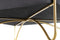 Kruk DKD Home Decor Schuim Grijs Gouden Metaal Polyester Fluweel Hout MDF (80 x 80 x 47 cm)