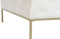 Kruk DKD Home Decor Wit Gouden Metaal 100 x 100 x 45 cm