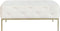 Kruk DKD Home Decor Wit Gouden Metaal 100 x 100 x 45 cm
