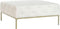 Kruk DKD Home Decor Wit Gouden Metaal 100 x 100 x 45 cm