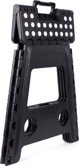 Kruk - Krukje - Keukentrap - Keukentrapje - Opvouwbaar - Zwart Wit - tot 120 kg