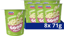 Unox Good Pasta - Carbonara - zonder kunstmatige kleurstoffen en conserveermiddelen - 8 x 71 g