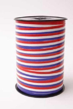 Krullint 10mm/250mtr rood/wit/blauw