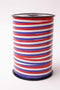 Krullint 10mm/250mtr rood/wit/blauw