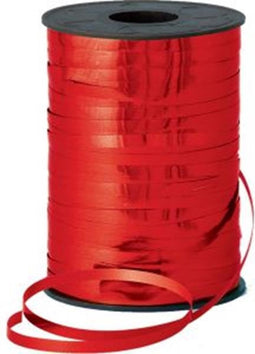Krullint 5mm-500mtr metallic rood